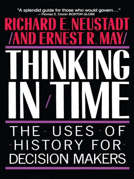 Title details for Thinking in Time by Richard E. Neustadt - Wait list